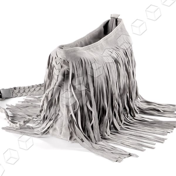 Grey Black HOT Celebrity Fringe Tassel Shoulder Messenger Bag Hand 