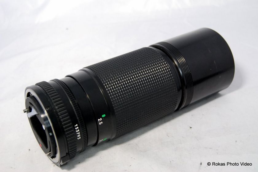 Canon 100 200mm f5.6 FD lens zoom manual focus  