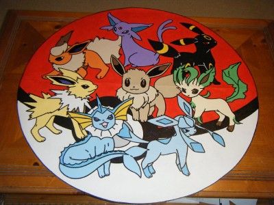 EEVEE EVOLUTION POKEMON COLLAGE wallpaper mural, WOW  