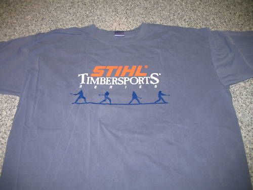 New STIHL Timbersports Blue T Shirt  