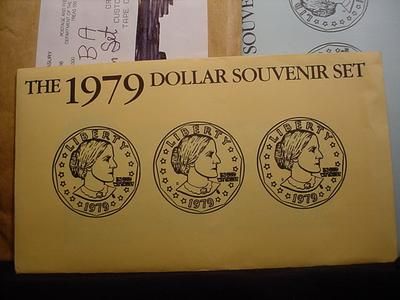 NobleSpirit~ GEM UNC SBA Susan B Anthony 3 coin sets w/Orig Pacakage 