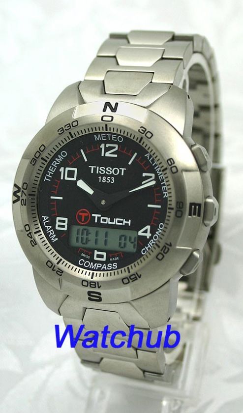 Ultralite TISSOT T TOUCH NUMERIC 100% TiTANiUM COMPASS SAPPHIRE 