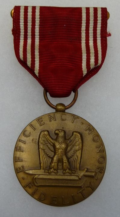 NAMED WW2 U.S. ARMY GOOD CONDUCT MEDAL   HOLMES  