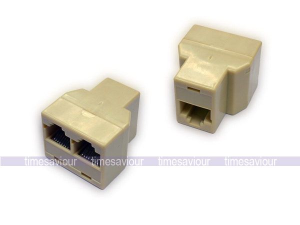 RJ45 2 Way Splitter Network Ethernet RJ 45 Cat 5  